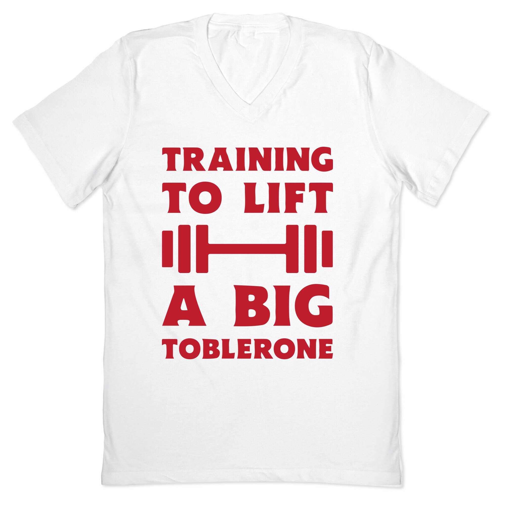 Training To Lift A Big Toblerone V-Neck